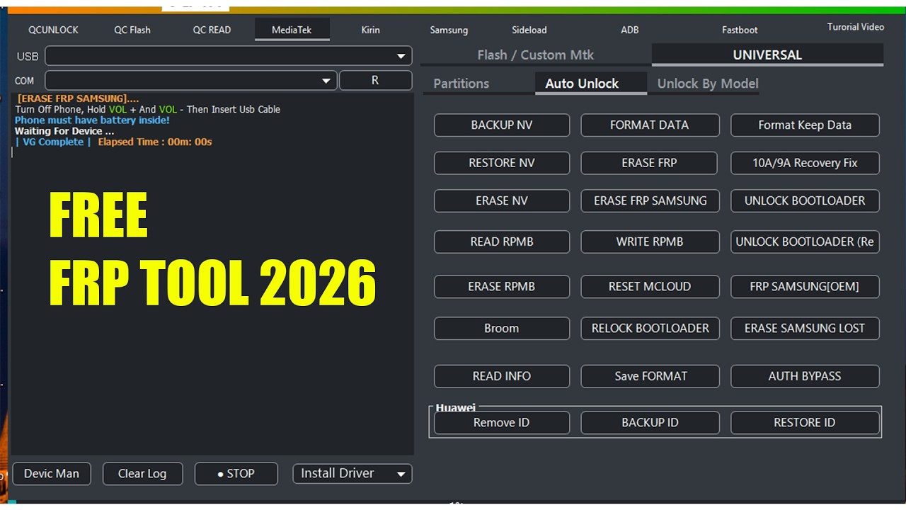 Best FRP Unlock Tool 2026 | BFT FLASH Tool Alternative For Mobile Phones