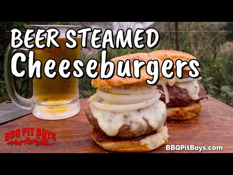 Beer Steamed Cheeseburgers