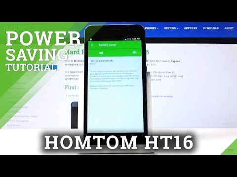 How to Turn On / Off Power Saving Mode in HOMTOM HT16 – Low Power Solution