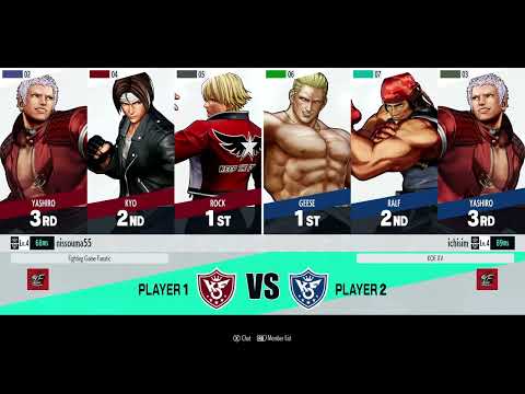 ichisim (Rock/Kyo/Yashiro) vs nissouma55 (Geese/Ralf/Yashiro) Grand Finals - KOFXV ICFC EU W1