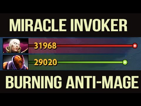 Miracle Invoker против Burning Anti-Mage | IG vs Liquid