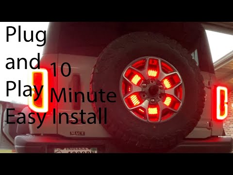 Bronco Spare Tire Brake Light Install