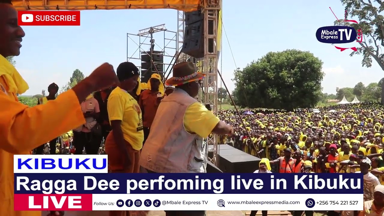 Ragga Dee performing live in Kibuku