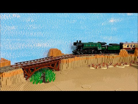 Eisenbahnstrecke erweitern und anheben - Lego Western Welt Teil 15.