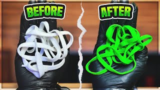 HOW TO: Dye Shoe Laces in 3 MINUTES!! (BEST TECHNIQUE)