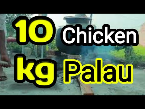 10 Kg Cooking Challenge | How to Make Chicken Palau in Huge Pot