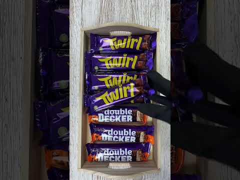 Cadbury Twirl & Double Decker 😋😍 Filling Chocolate ASMR #asmr #cadbury #twirl #doubledecker #