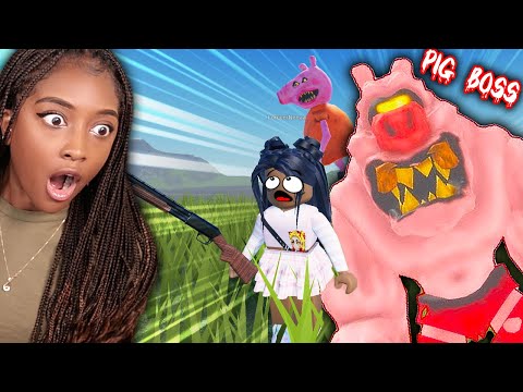 I Need to DEFEAT Roblox Pig Boss with a SHOTGUN?!! (Hungry Pig New UPDATE)