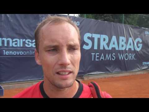 STRABAG Challenger Open: QF, Interview, Steve Darcis (BEL) vs Igor Sijsling (NED) 6:1. 6:4