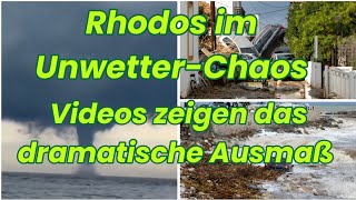 Rhodes in storm chaos: Videos show the full extent!! Rhodes/Greece 2026