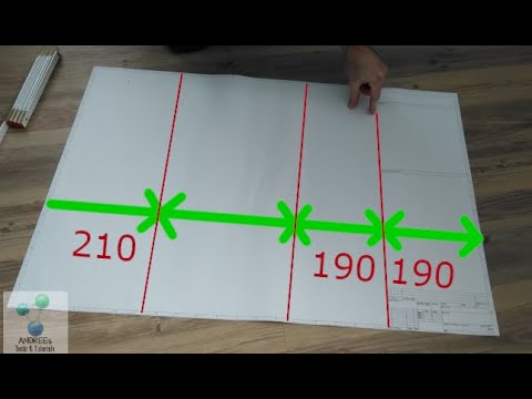 A1 zu A4 falten - ohne zu messen