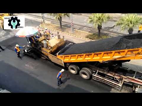 World Amazing Modern Road Construction Machines, Incredible Fastest Asphalt Paving Equipment Machine