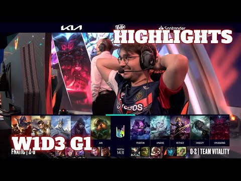 FNC vs VIT - Highlights | Week 1 Day 3 LEC Summer 2024 | Fnatic vs Vitality W1D3