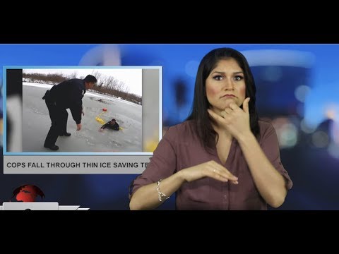Cops fall through thin ice saving teen (ASL - 1.25.19)