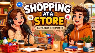 Shopping at a Store | Easy English Conversation Practice||#viral #english