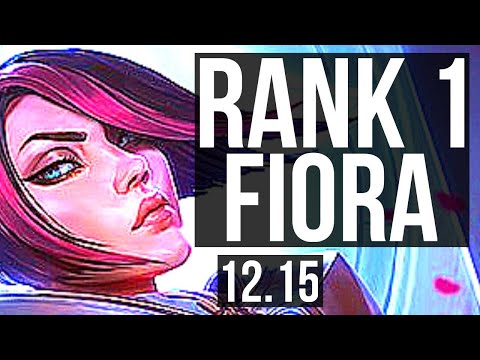 FIORA vs GANGPLANK (TOP) | Rank 1 Fiora, 14/1/4, 8 solo kills, Legendary | NA Challenger | 12.15