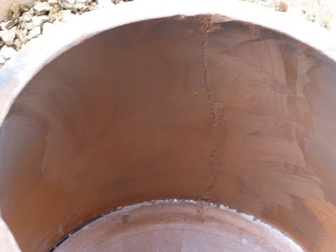 Repairing a crack in my tandoor