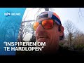 Paul rent een marathon lang Kopje van Bloemendaal op en neer