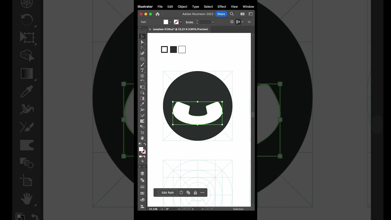 Buat icon telepon di Adobe Illustrator #logo  #adobeillustrator #graphicdesigner #icon