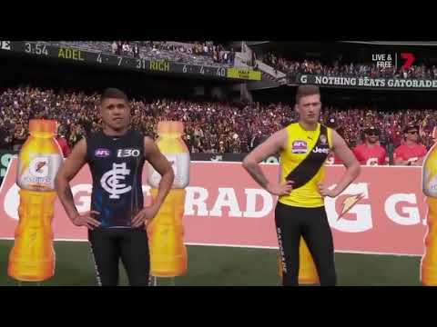 AFL 2017 grand final 100m sprint