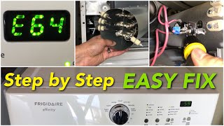 HOW TO FIX a Frigidaire Affinity DRYER that’s not heating properly E64
