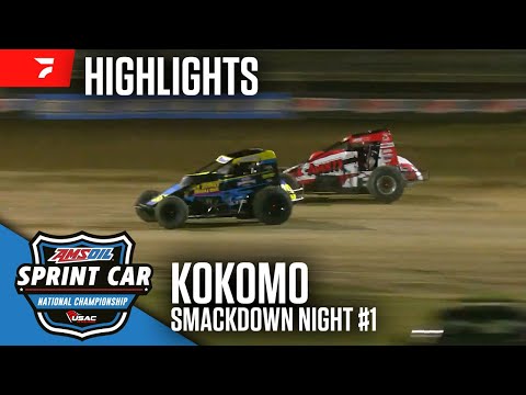 USAC Sprint Car Smackdown Night #1 at Kokomo Speedway 8/21/25 | Highlights