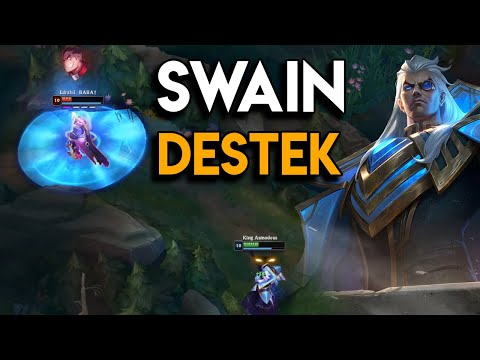 LoL : SWAIN DESTEK OP | Dereceli Plat 2 Seri Maçı