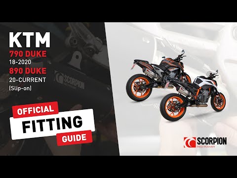 KTM 790 / 890 Duke Scorpion Exhaust Fitting Guide