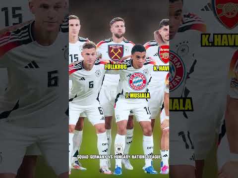 SQUAD GERMANY VS HUNGARY 2024 | UEFA Nations League #germany #bintangbola