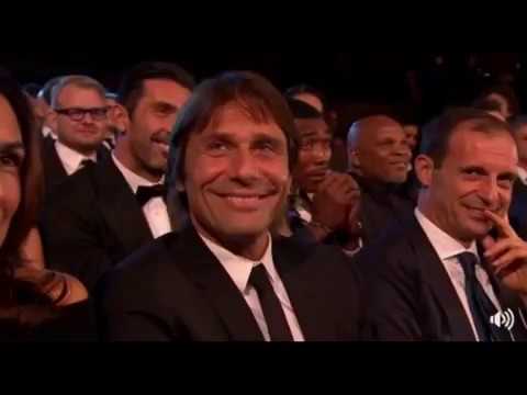 CONTE E ALLEGRI VICINI ALLA PREMIAZIONE FIFA - PARODIA