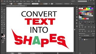 How to Convert Text into Shapes in Adobe Illustrator - Quick Tips