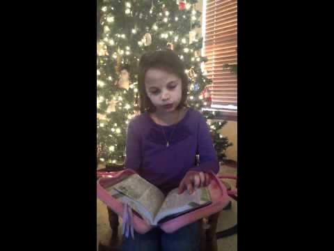 Emily reading 2 Samuel 7:1-11, 16