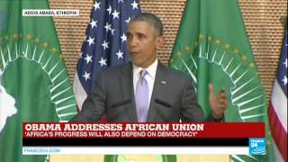 Watch US president Obama's full address to the African Union on FRANCE24