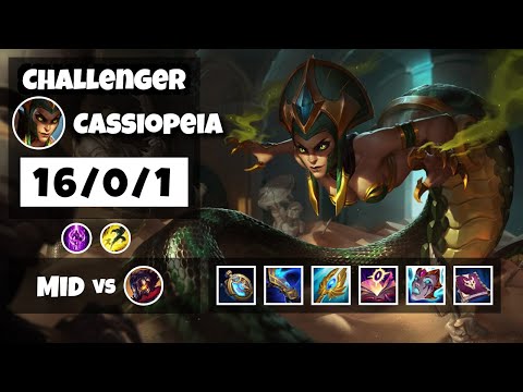 Cassiopeia vs Viktor NA Challenger MID (16/0/1) - v11.14