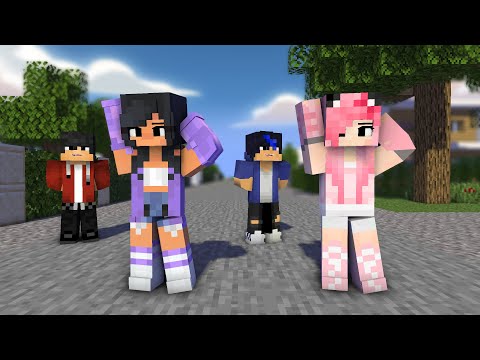 GOMY GOMY FIRST MEET APHMAU FRIENDS EIN, AARON AND KC - MINECRAFT ANIMATION #shorts
