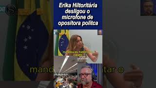 Erika Hilton corta microfone de Júlia Zanatta