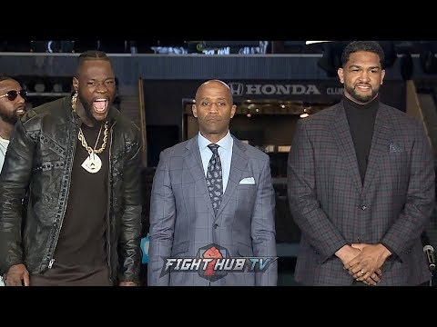 DEONTAY WILDER VS DOMINIC BREAZEALE - FULL FACE OFF & PRESS CONFERENCE HIGHLIGHTS