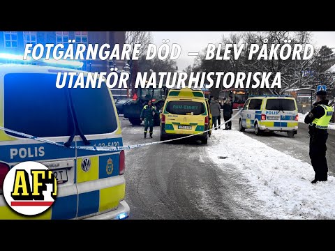 En död – fotgängare påkörd utanför museum i Stockholm