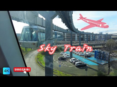 Düsseldorf Flughafen SkyTrain 4K 60FPS