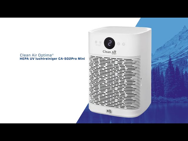 Purificatore d'aria Clean Air Optima CA-502Pro Mini HEPA H13 UV Ionizzatore video