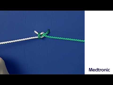 Confezionamento dei nodi con i fili di sutura Medtronic: nodi ad una mano