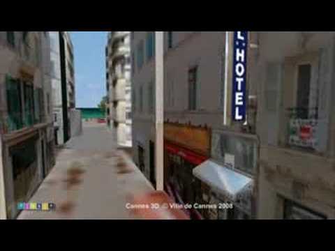 Flying over Hotel Azurene Royal Cannes Croisette