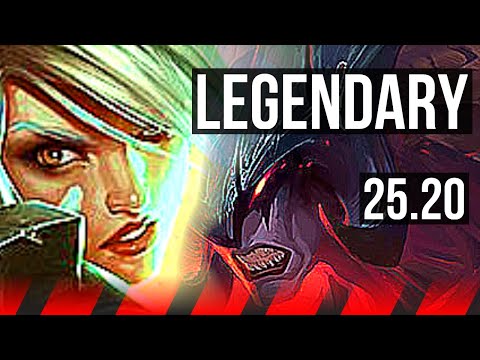 RIVEN vs AATROX (TOP) | 8 solo kills, 11/1/2, Legendary | EUW Master | 25.20