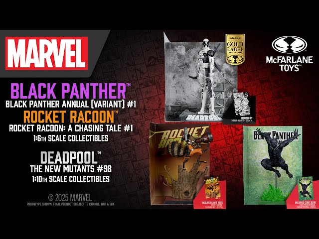 Vídeo relacionado con McFarlane Marvel Black Panther - Figura Coleccionable a Escala 1:6 con Escena (Pantera Negra Anual (Variante) #1) Juguetes