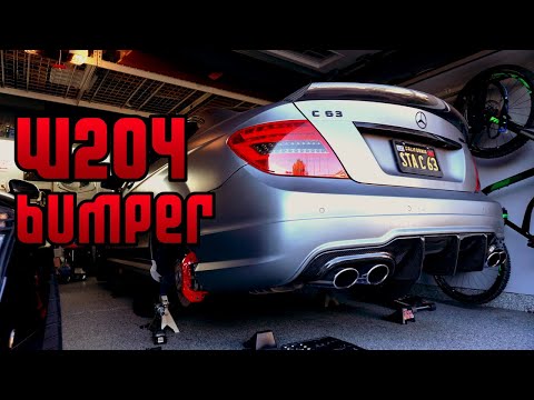 How to Remove a Mercedes C Class Rear Bumper! - W204 C63
