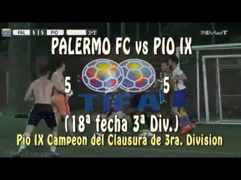 5 PALERMO FC vs PIO IX 5 (18ª fecha 3ª Div.) - 26/11/2017