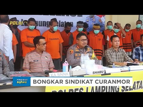 SINDIKAT 32 LOKASI CURANMOR DI LAMPUNG SELATAN DIBONGKAR EMPAT PELAKU DIAMANKAN POLISI