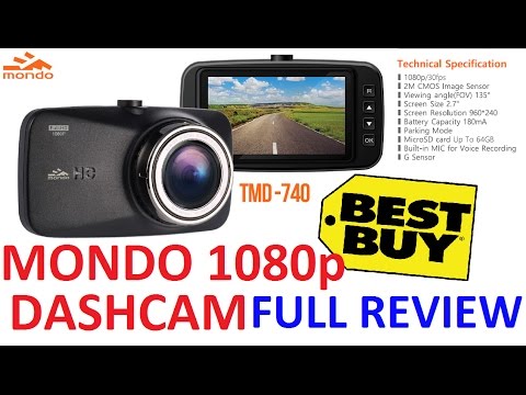 FULL REVIEW (ROAD TEST) : Mondo Full HD 1080P 30FPS 135 Degree Dashcam with 2.7" LCD Screen