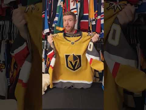 A golden jersey for John's 500th #unboxing #jerseycollection #500 #vegas #stanleycup #goldenknights