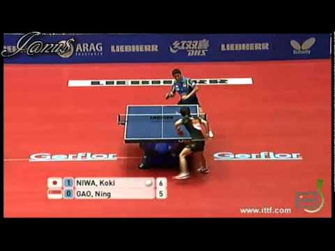 2012 WTTTC (MT-QF) [JPN-SIN/g2] NIWA Koki - GAO Ning [Full Match|Short Form]